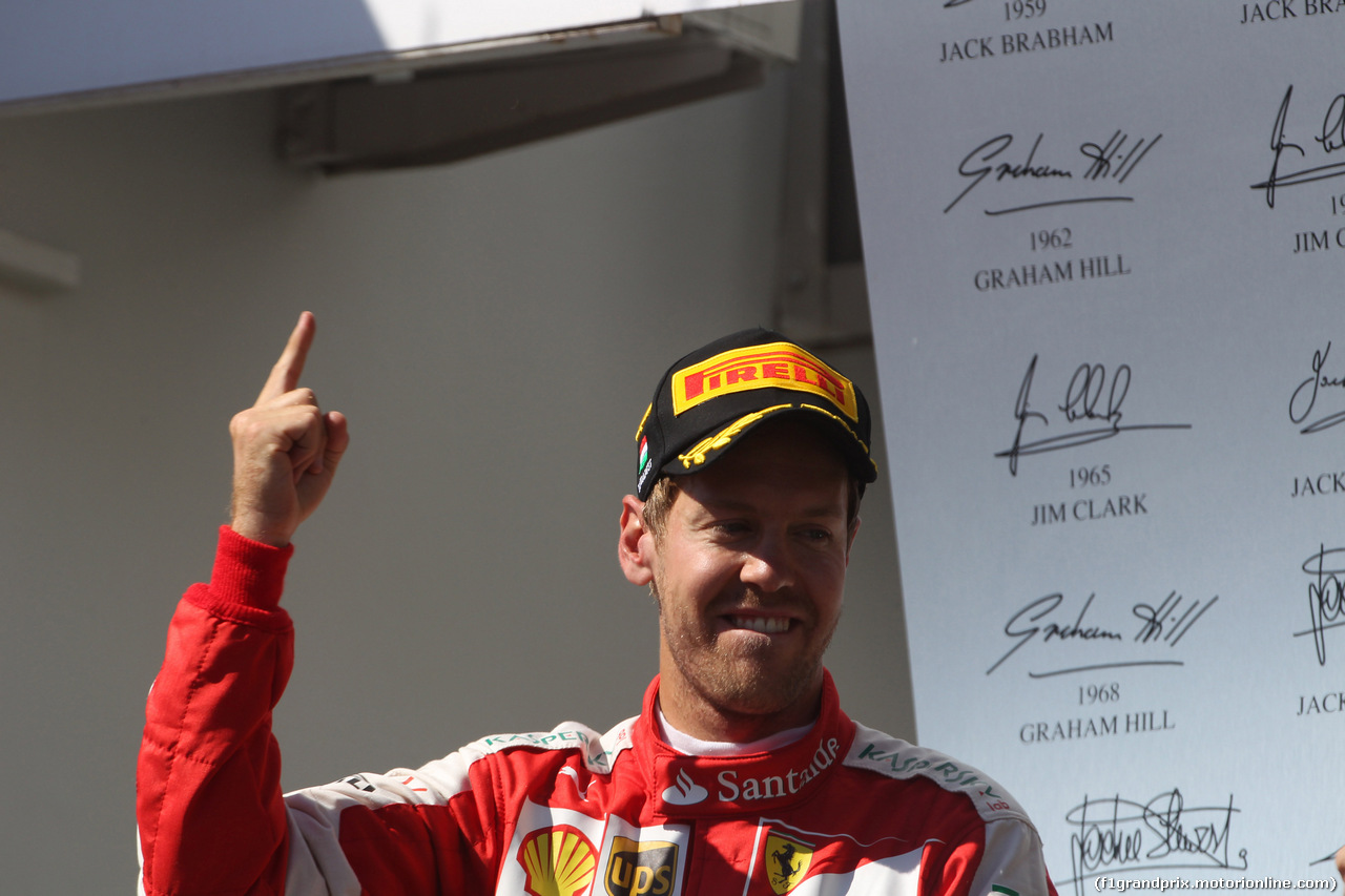 GP UNGHERIA, 26.07.2015 - Gara, 1st position Sebastian Vettel (GER) Ferrari SF15-T