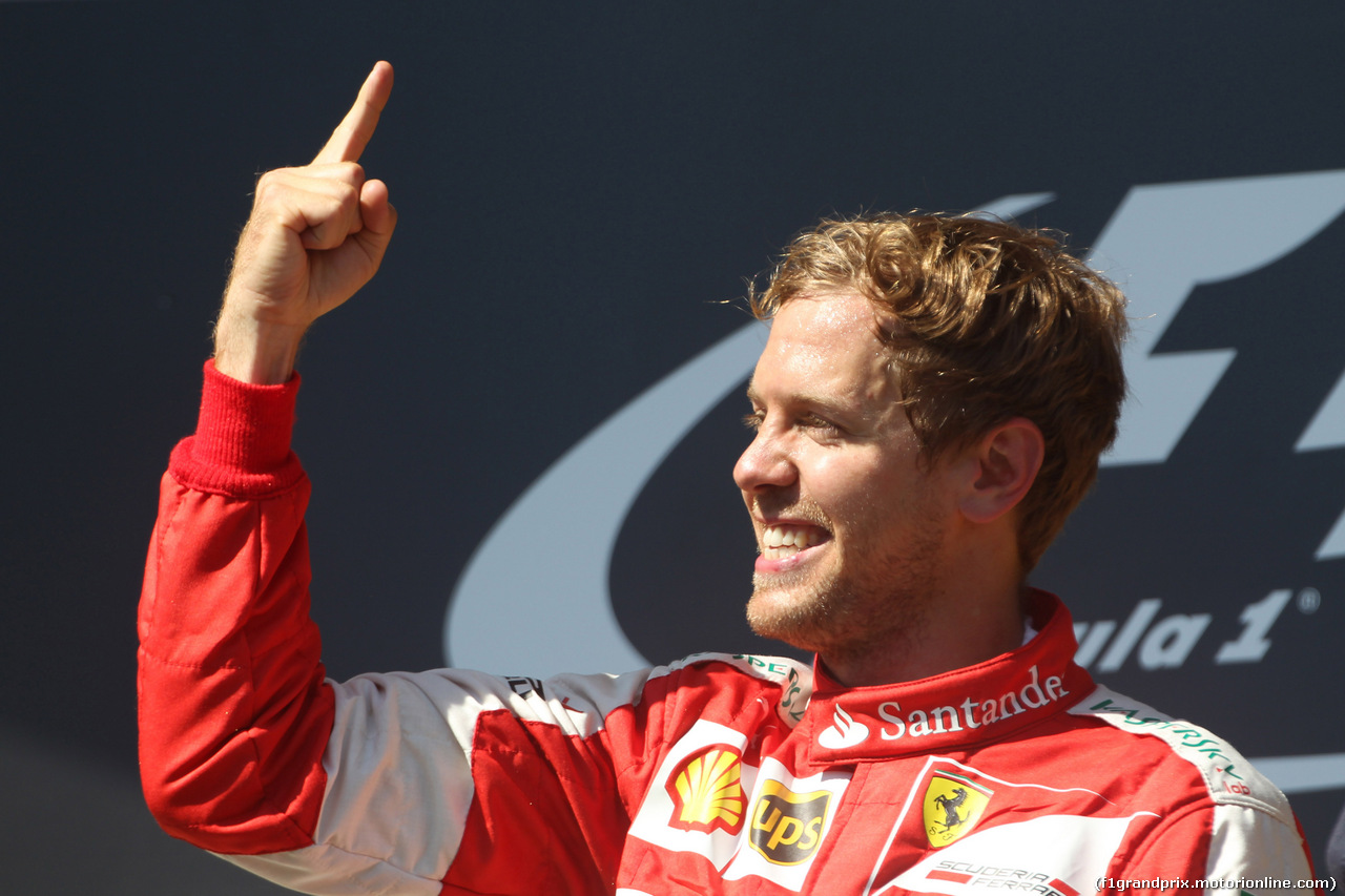 GP UNGHERIA, 26.07.2015 - Gara, 1st position Sebastian Vettel (GER) Ferrari SF15-T