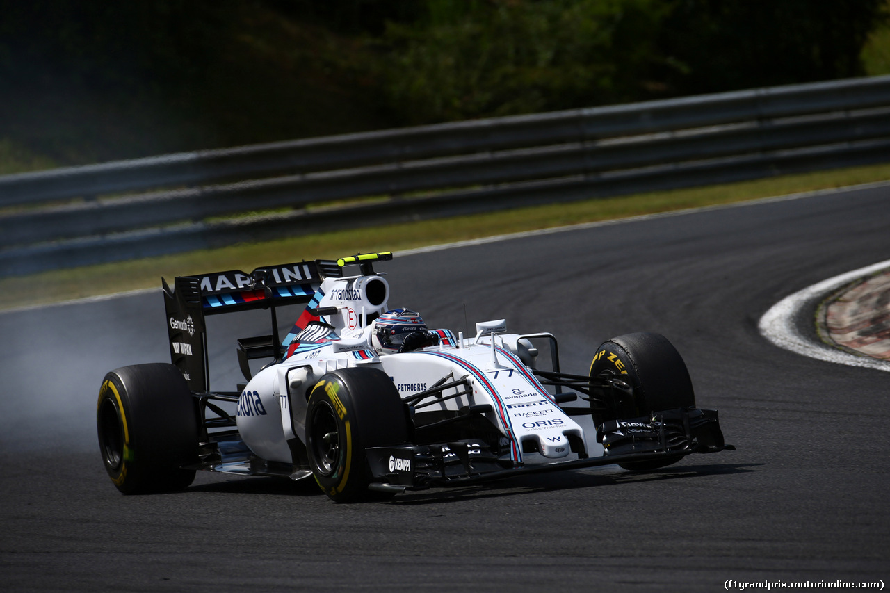 GP UNGHERIA, 26.07.2015 - Gara, Valtteri Bottas (FIN) Williams F1 Team FW37