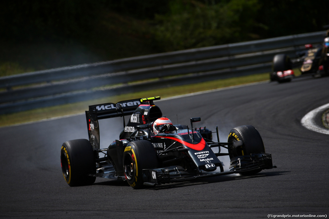 GP UNGHERIA, 26.07.2015 - Gara, Jenson Button (GBR)  McLaren Honda MP4-30.