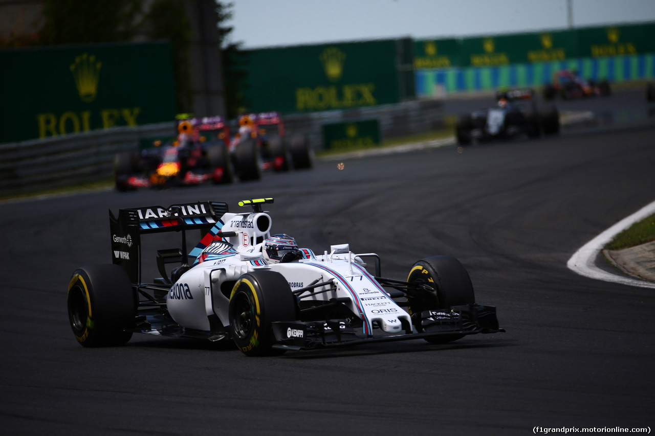 GP UNGHERIA, 26.07.2015 - Gara, Valtteri Bottas (FIN) Williams F1 Team FW37