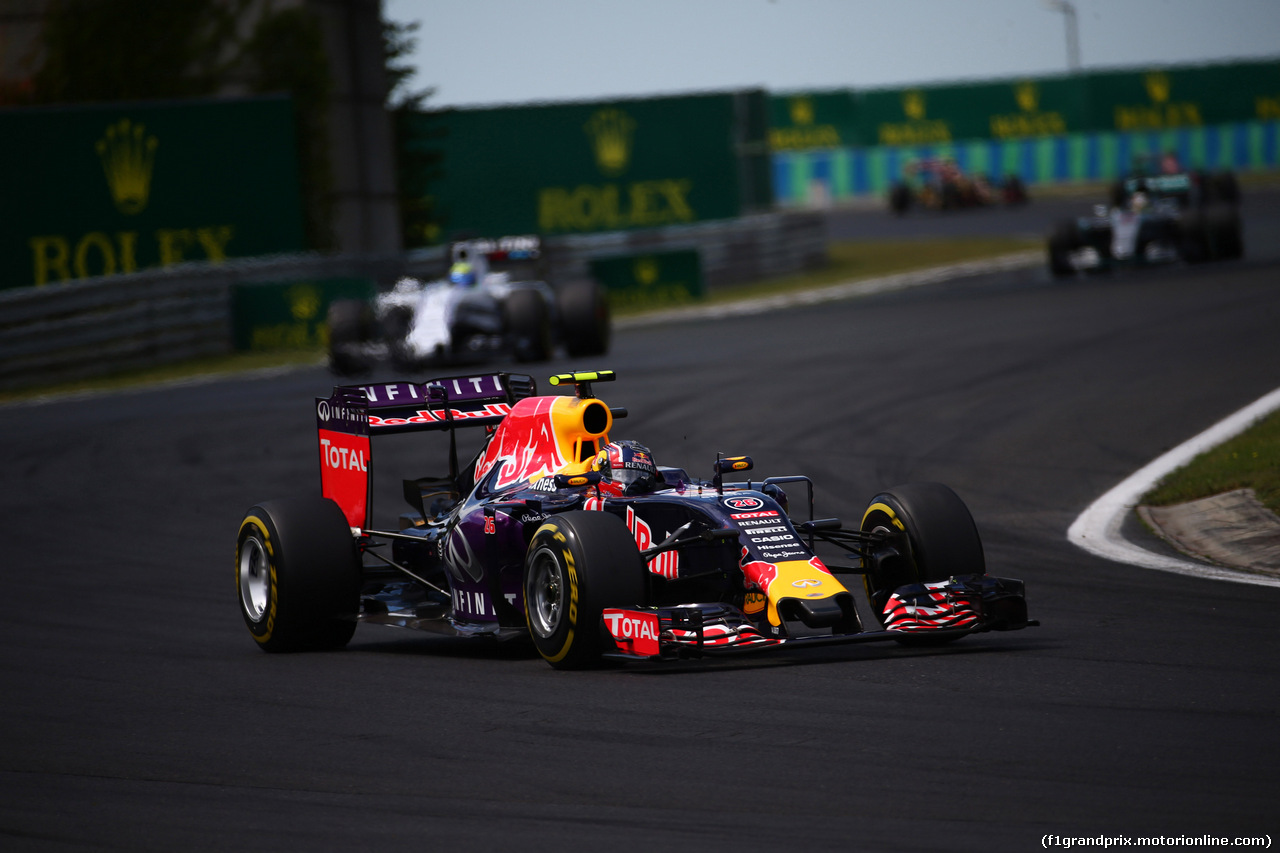 GP UNGHERIA, 26.07.2015 - Gara, Daniil Kvyat (RUS) Red Bull Racing RB11