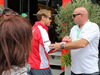 GP UNGHERIA, 26.07.2015 - Sebastian Vettel (GER) Ferrari SF15-T  e Phillippe Bianchi, father of Jules Bianchi