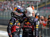 HUNGARY GP, 26.07.2015 - Race, Daniel Ricciardo (AUS) Red Bull Racing RB11 and Daniil Kvyat (RUS) Red Bull Racing RB11