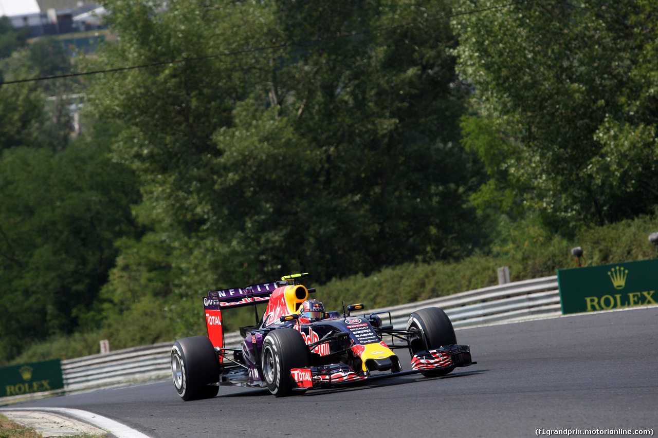GP UNGHERIA, 25.07.2015 - Prove Libere 3, Daniil Kvyat (RUS) Red Bull Racing RB11