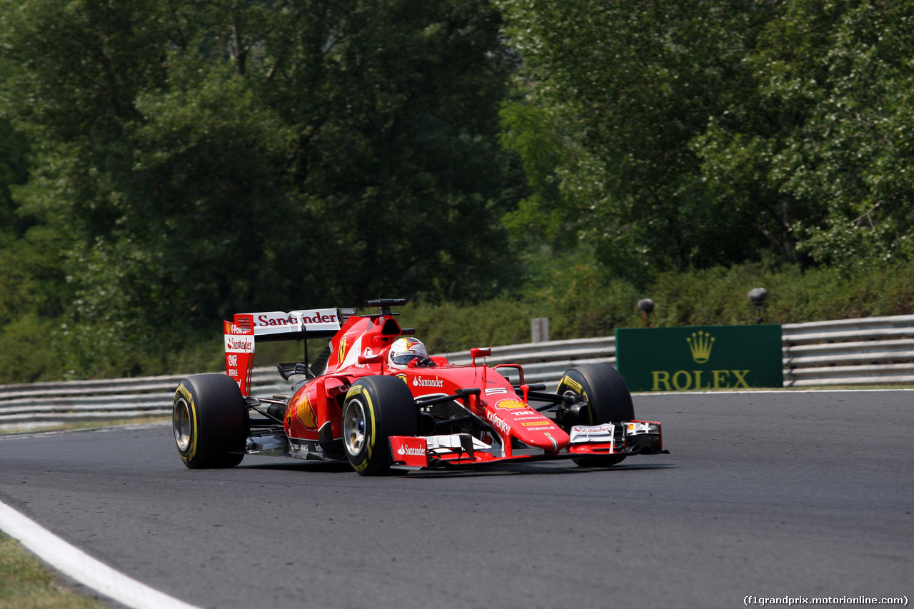 GP UNGHERIA, 25.07.2015 - Prove Libere 3, Sebastian Vettel (GER) Ferrari SF15-T
