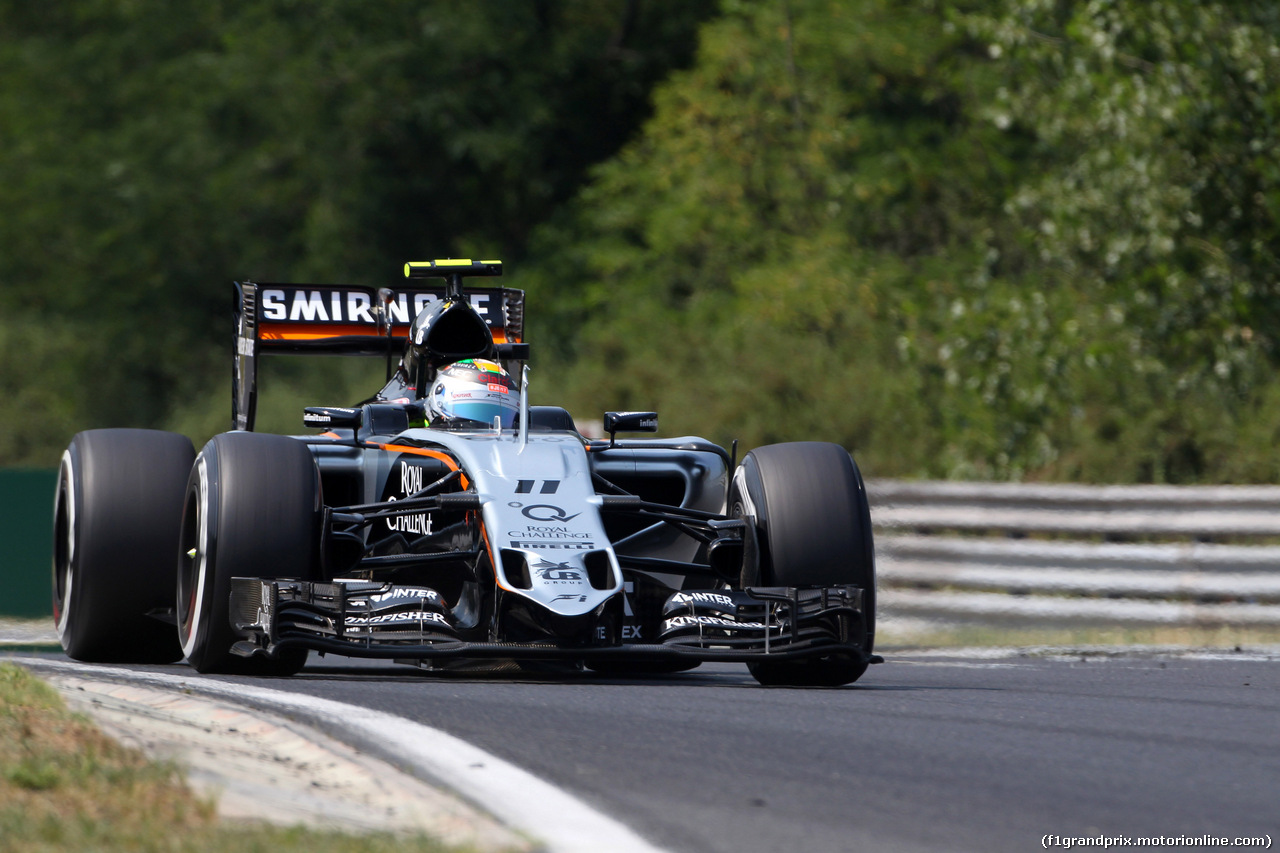 GP UNGHERIA, 25.07.2015 - Prove Libere 3, Sergio Perez (MEX) Sahara Force India F1 VJM08