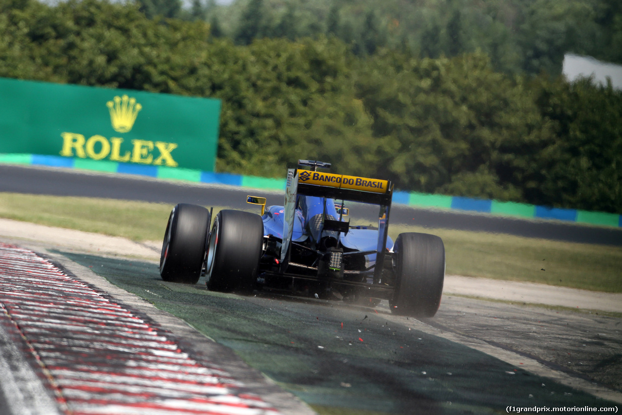 GP UNGHERIA, 25.07.2015 - Prove Libere 3, Marcus Ericsson (SUE) Sauber C34