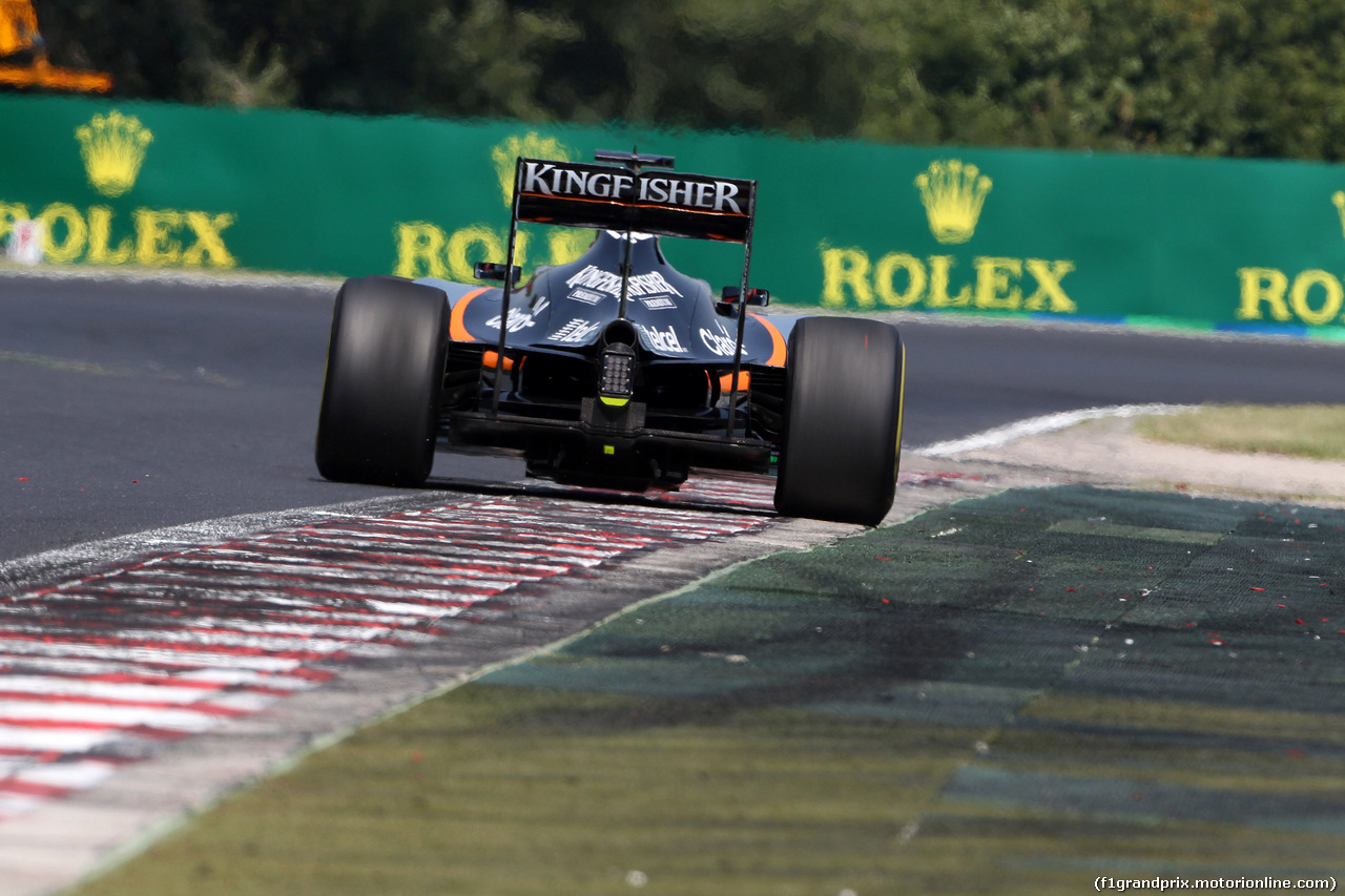 GP UNGHERIA, 25.07.2015 - Prove Libere 3, Nico Hulkenberg (GER) Sahara Force India F1 VJM08