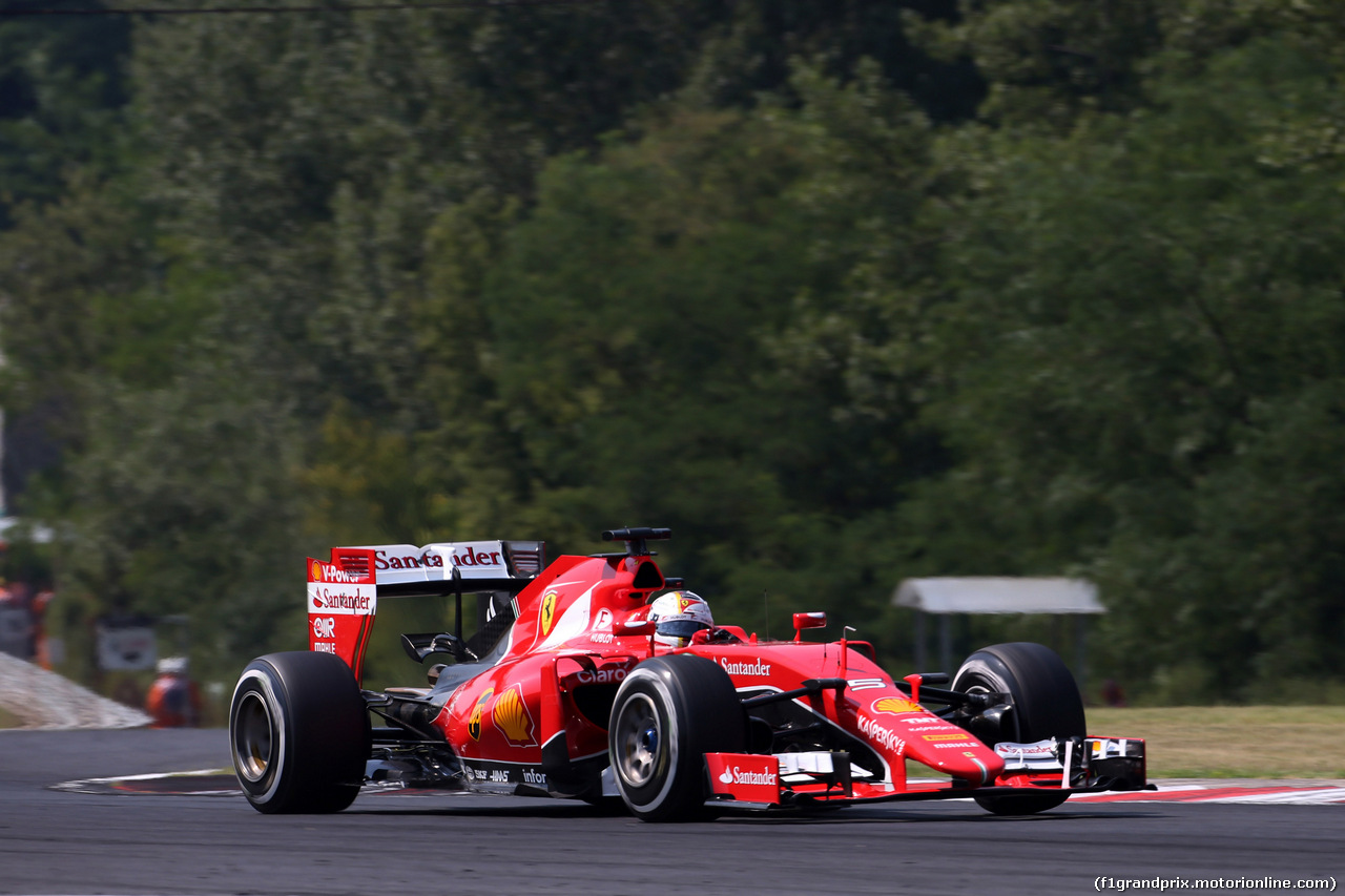 GP UNGHERIA, 25.07.2015 - Prove Libere 3, Sebastian Vettel (GER) Ferrari SF15-T