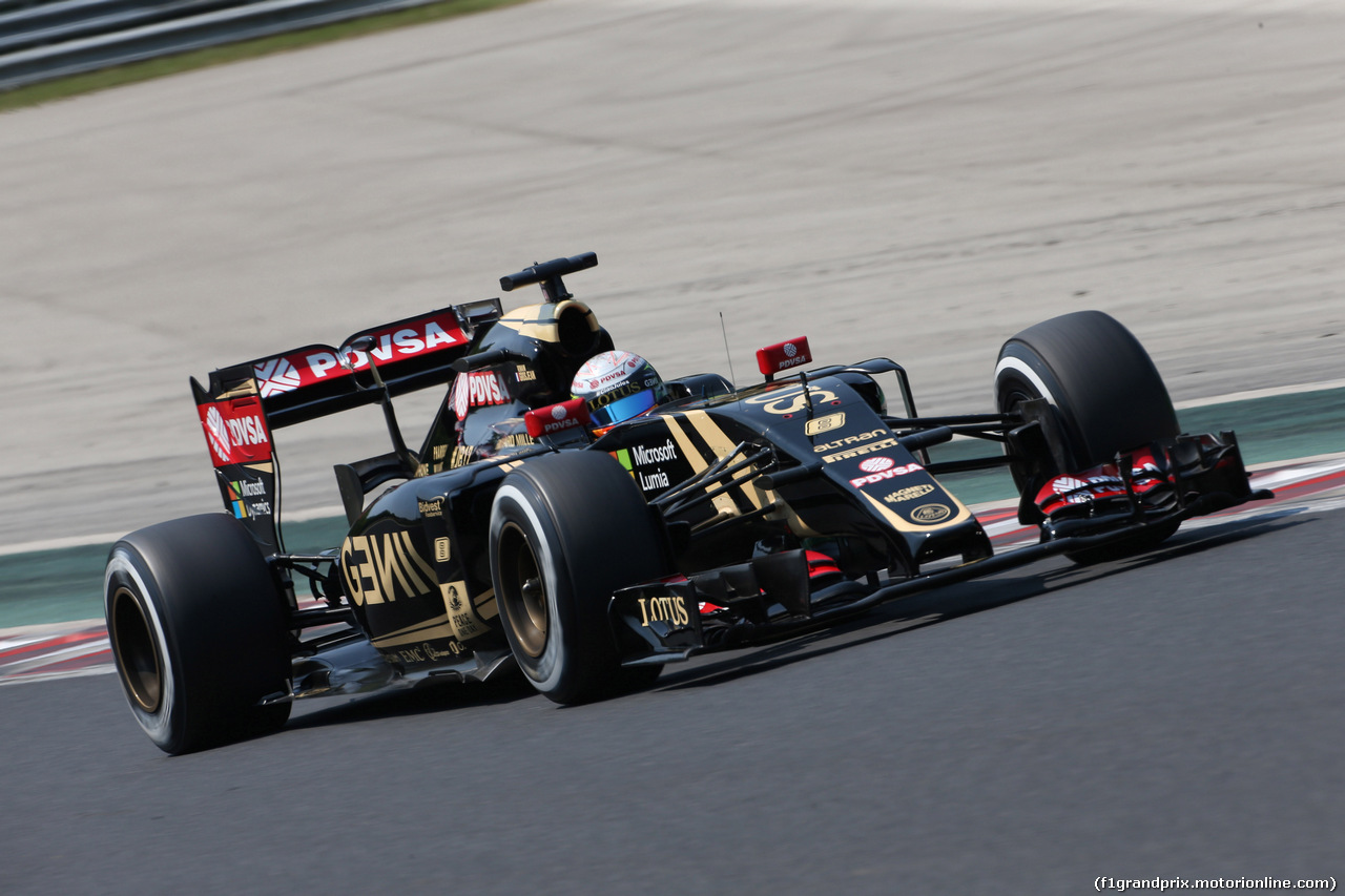 GP UNGHERIA, 25.07.2015 - Prove Libere 3, Romain Grosjean (FRA) Lotus F1 Team E23
