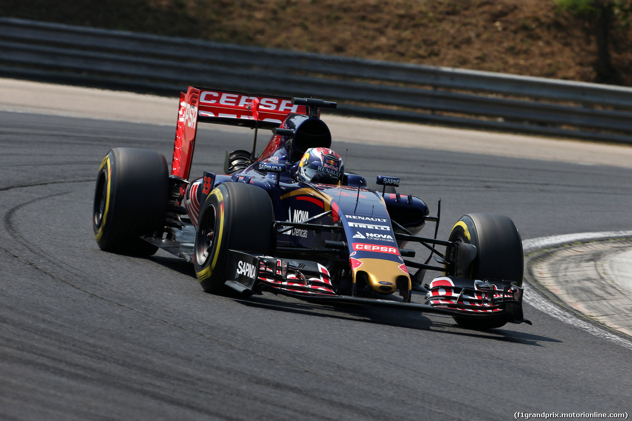 GP UNGHERIA, 25.07.2015 - Prove Libere 3, Max Verstappen (NED) Scuderia Toro Rosso STR10