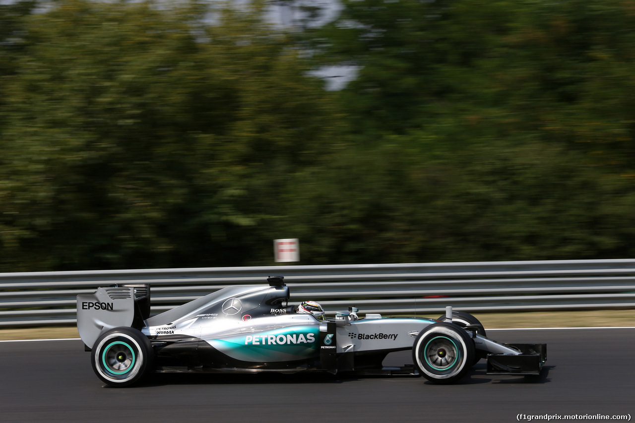 GP UNGHERIA, 25.07.2015 - Prove Libere 3, Lewis Hamilton (GBR) Mercedes AMG F1 W06
