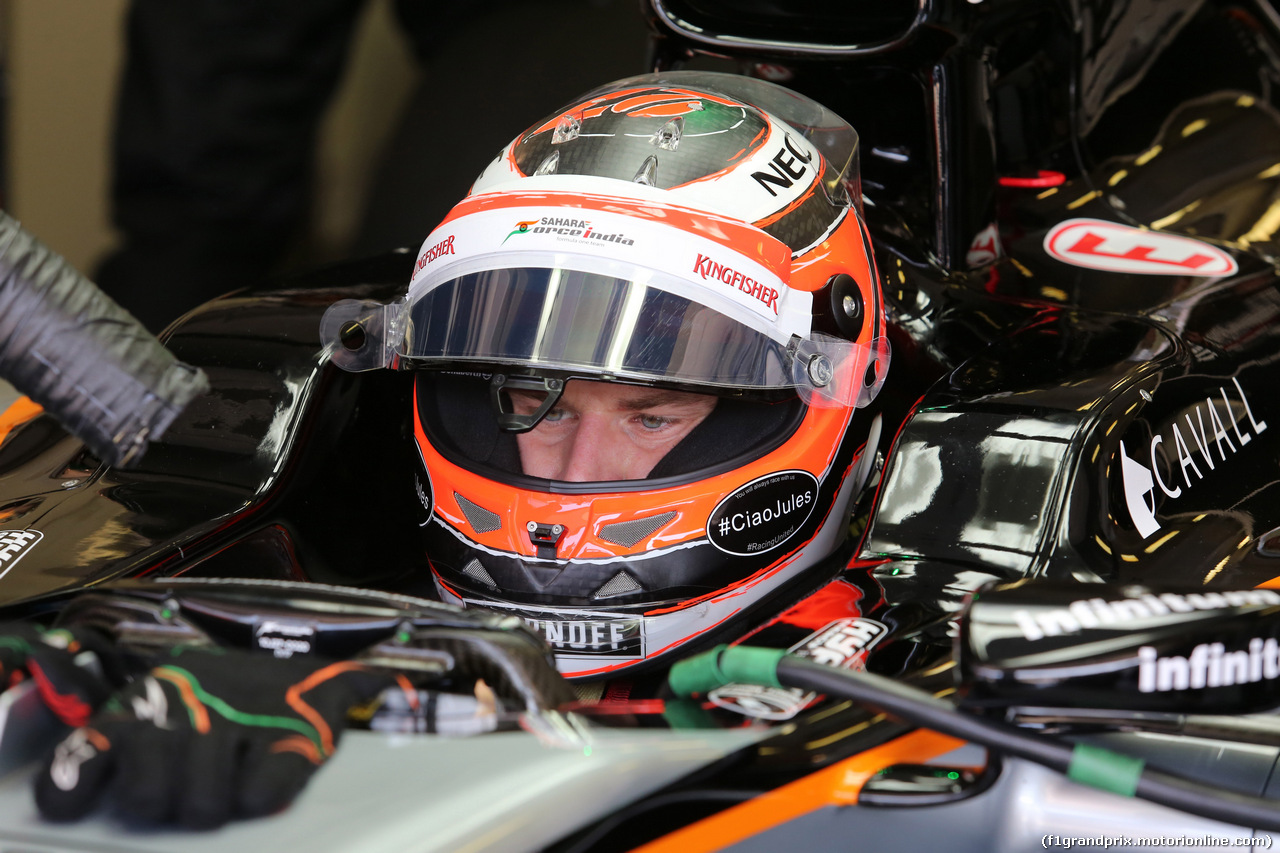 GP UNGHERIA, 25.07.2015 - Prove Libere 3, Nico Hulkenberg (GER) Sahara Force India F1 VJM08