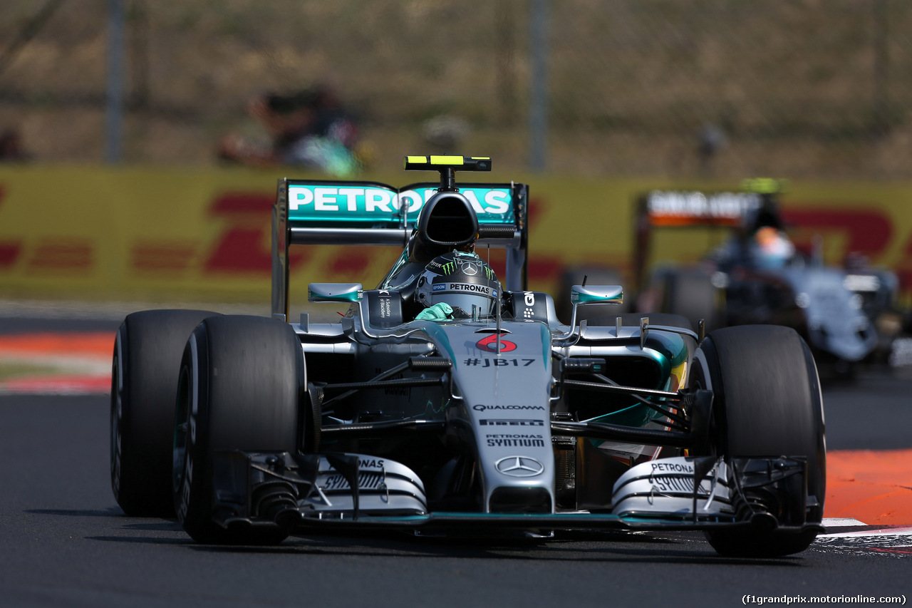 GP UNGHERIA, 25.07.2015 - Prove Libere 3, Nico Rosberg (GER) Mercedes AMG F1 W06