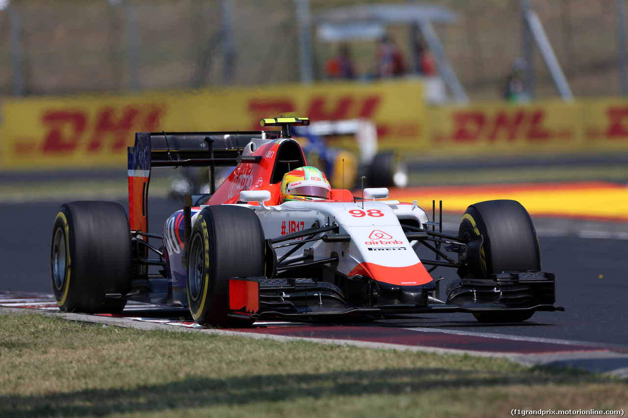 GP UNGHERIA, 25.07.2015 - Prove Libere 3, Roberto Merhi (ESP) Manor Marussia F1 Team