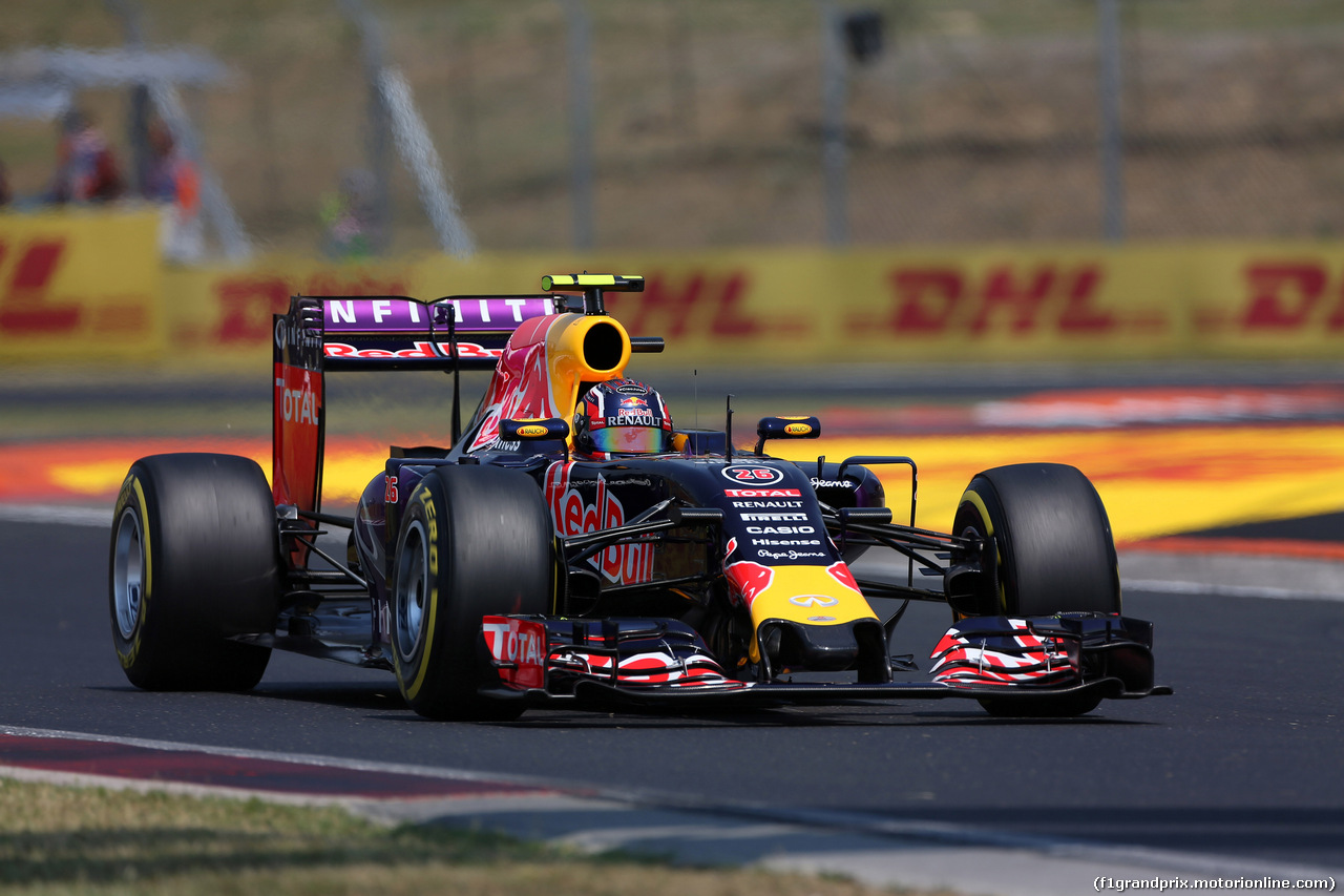 GP UNGHERIA, 25.07.2015 - Prove Libere 3, Daniil Kvyat (RUS) Red Bull Racing RB11