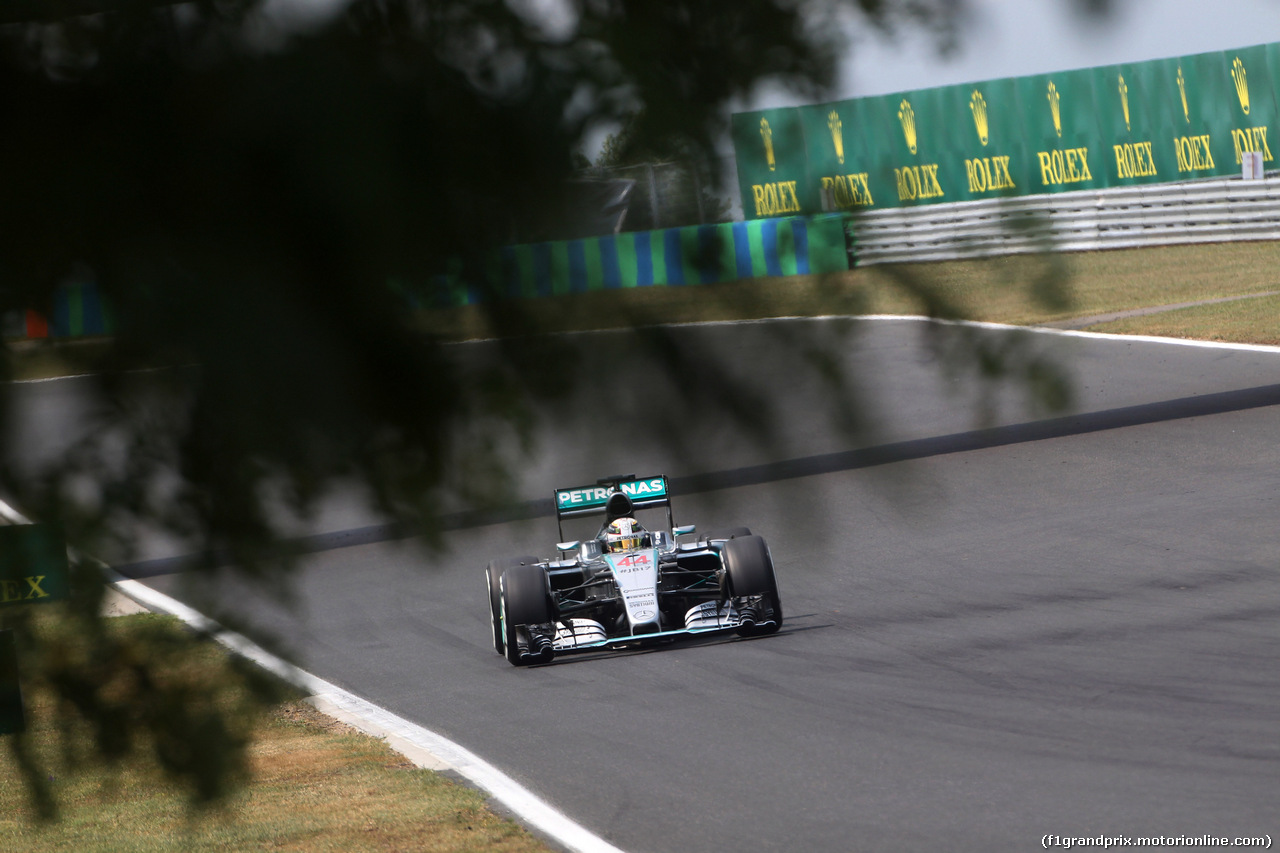 GP UNGHERIA, 25.07.2015 - Qualifiche, Lewis Hamilton (GBR) Mercedes AMG F1 W06