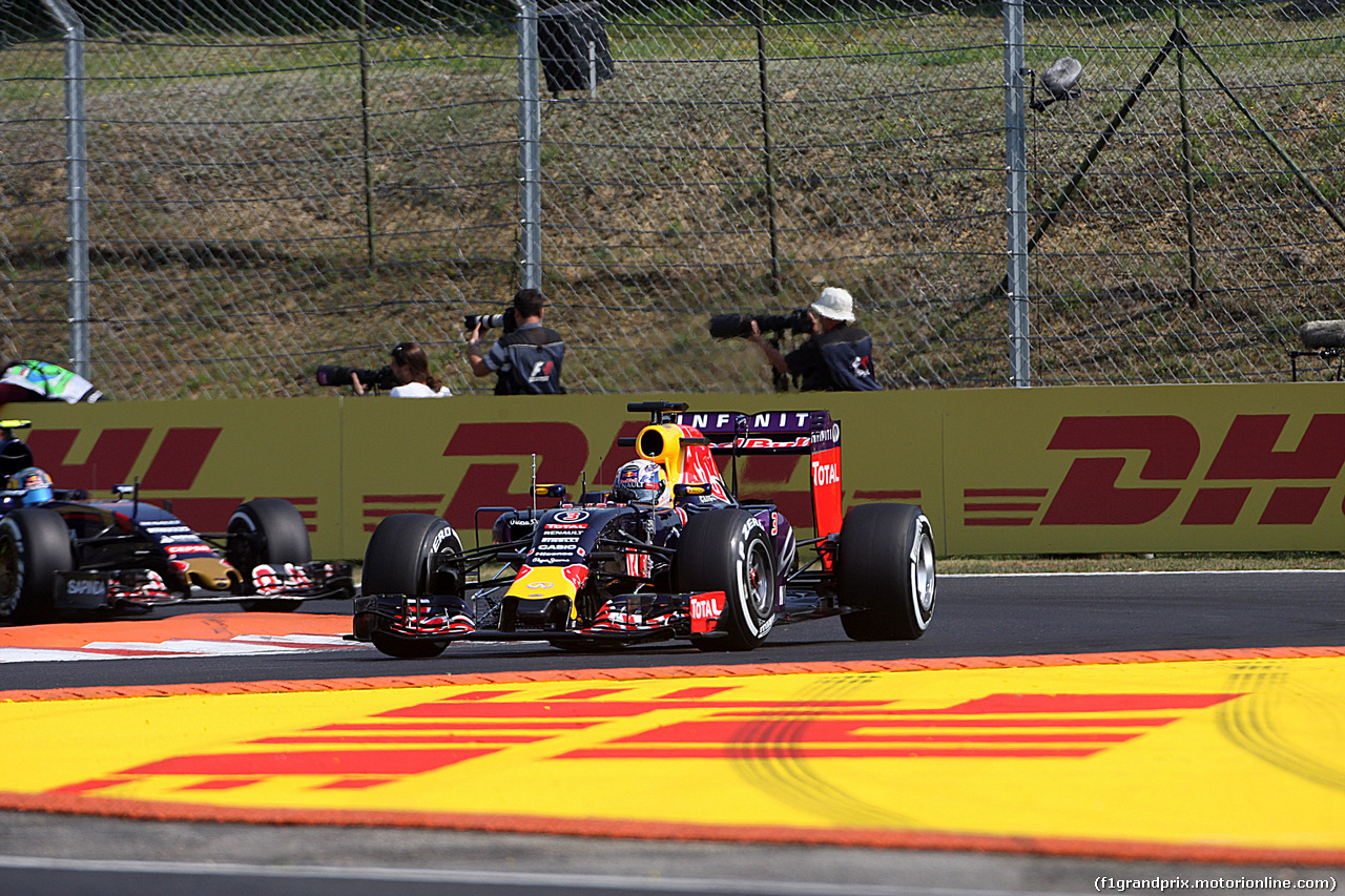 GP UNGHERIA, 24.07.2015 - Prove Libere 1, Daniel Ricciardo (AUS) Red Bull Racing RB11