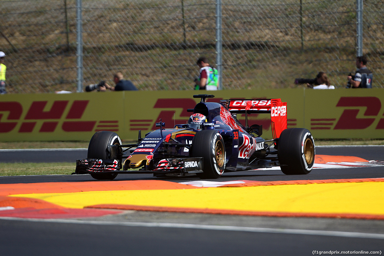 GP UNGHERIA, 24.07.2015 - Prove Libere 1, Max Verstappen (NED) Scuderia Toro Rosso STR10