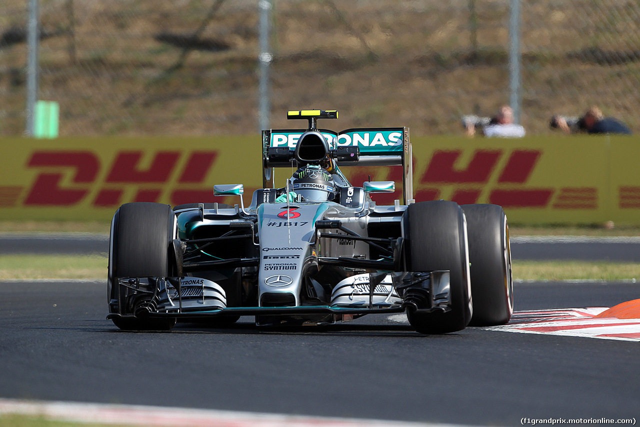 GP UNGHERIA, 24.07.2015 - Prove Libere 1, Nico Rosberg (GER) Mercedes AMG F1 W06