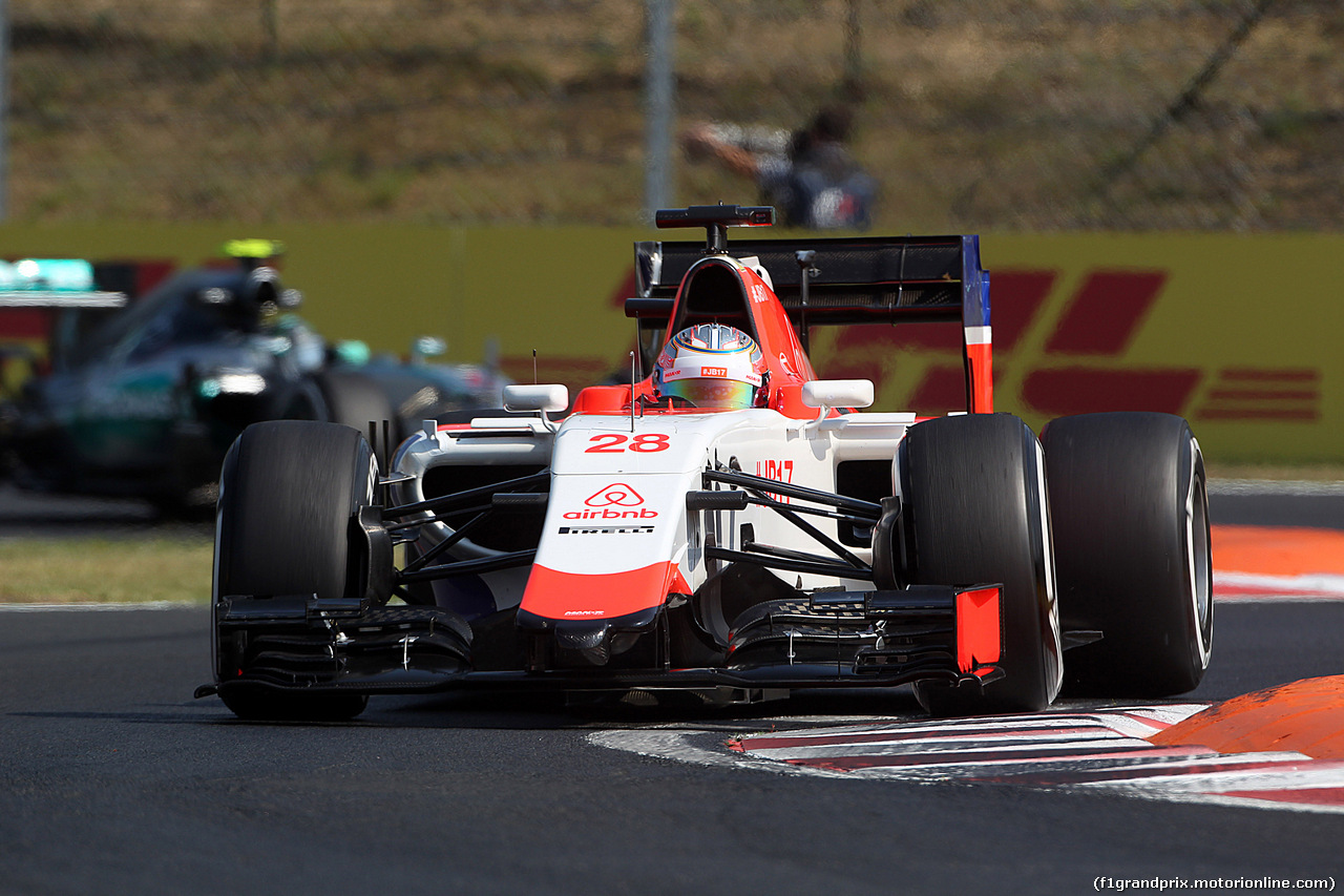 GP UNGHERIA, 24.07.2015 - Prove Libere 1, William Stevens (GBR) Manor Marussia F1 Team