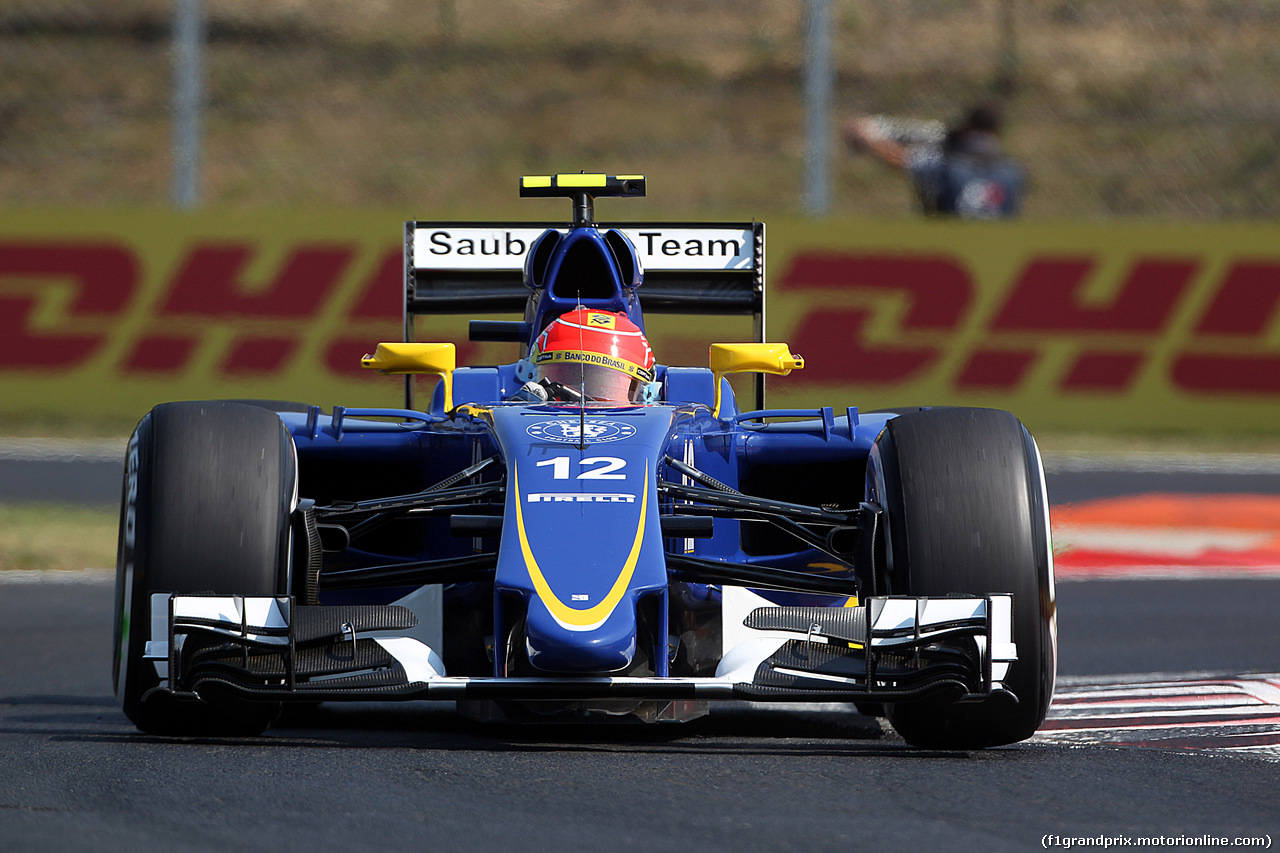 GP UNGHERIA, 24.07.2015 - Prove Libere 1, Felipe Nasr (BRA) Sauber C34