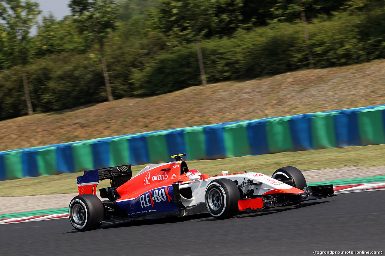 GP UNGHERIA, 24.07.2015 - Prove Libere 1, Fabio Leimer (SUI) Test Driver, Manor Marussia F1 Team