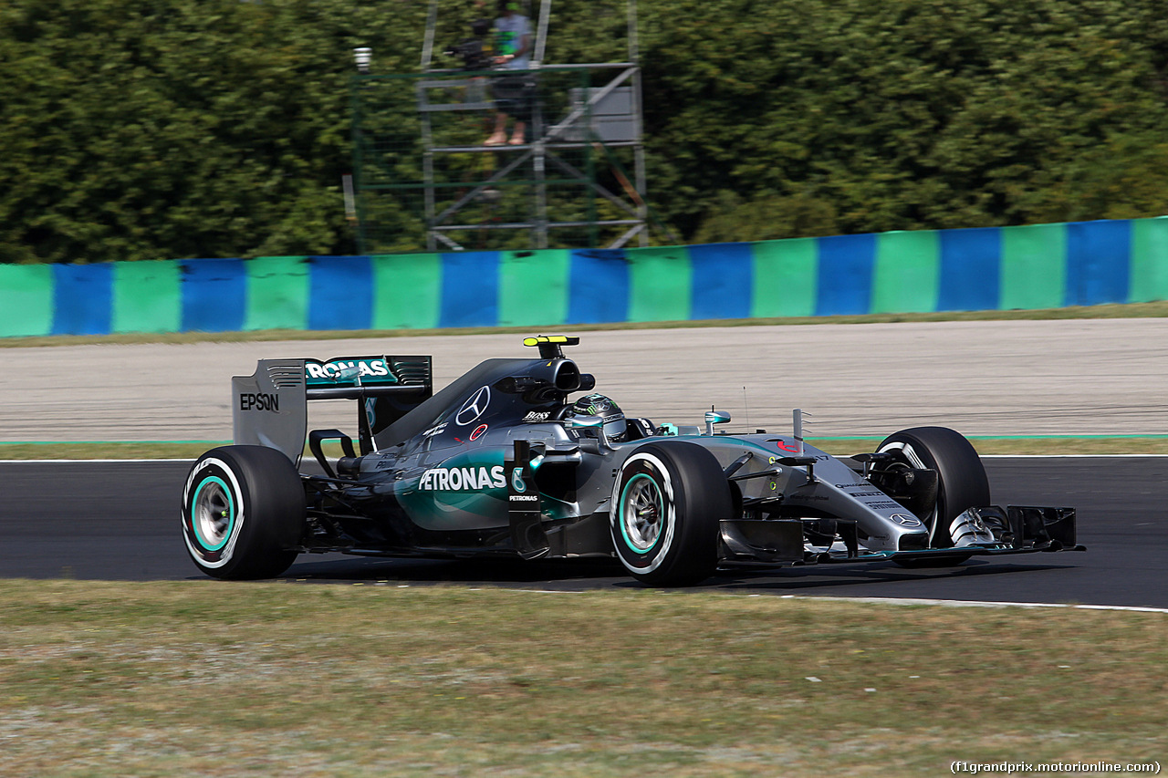 GP UNGHERIA, 24.07.2015 - Prove Libere 1, Nico Rosberg (GER) Mercedes AMG F1 W06