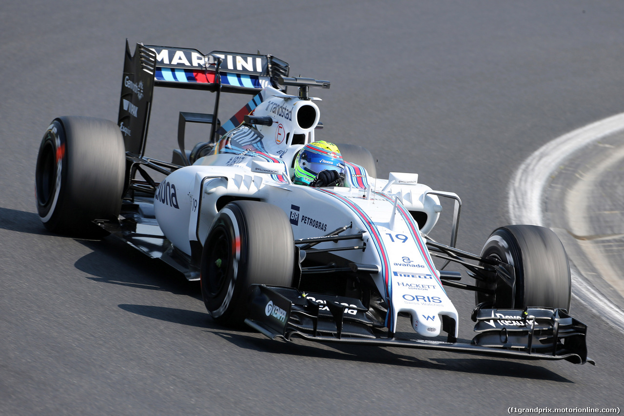 GP UNGHERIA, 24.07.2015 - Prove Libere 1, Felipe Massa (BRA) Williams F1 Team FW37