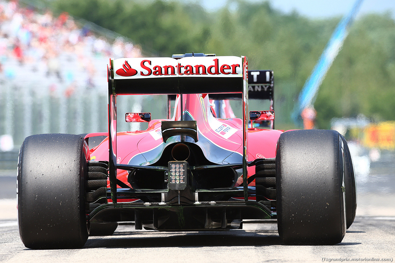 GP UNGHERIA, 24.07.2015- Prove Libere 1, Kimi Raikkonen (FIN) Ferrari SF15-T