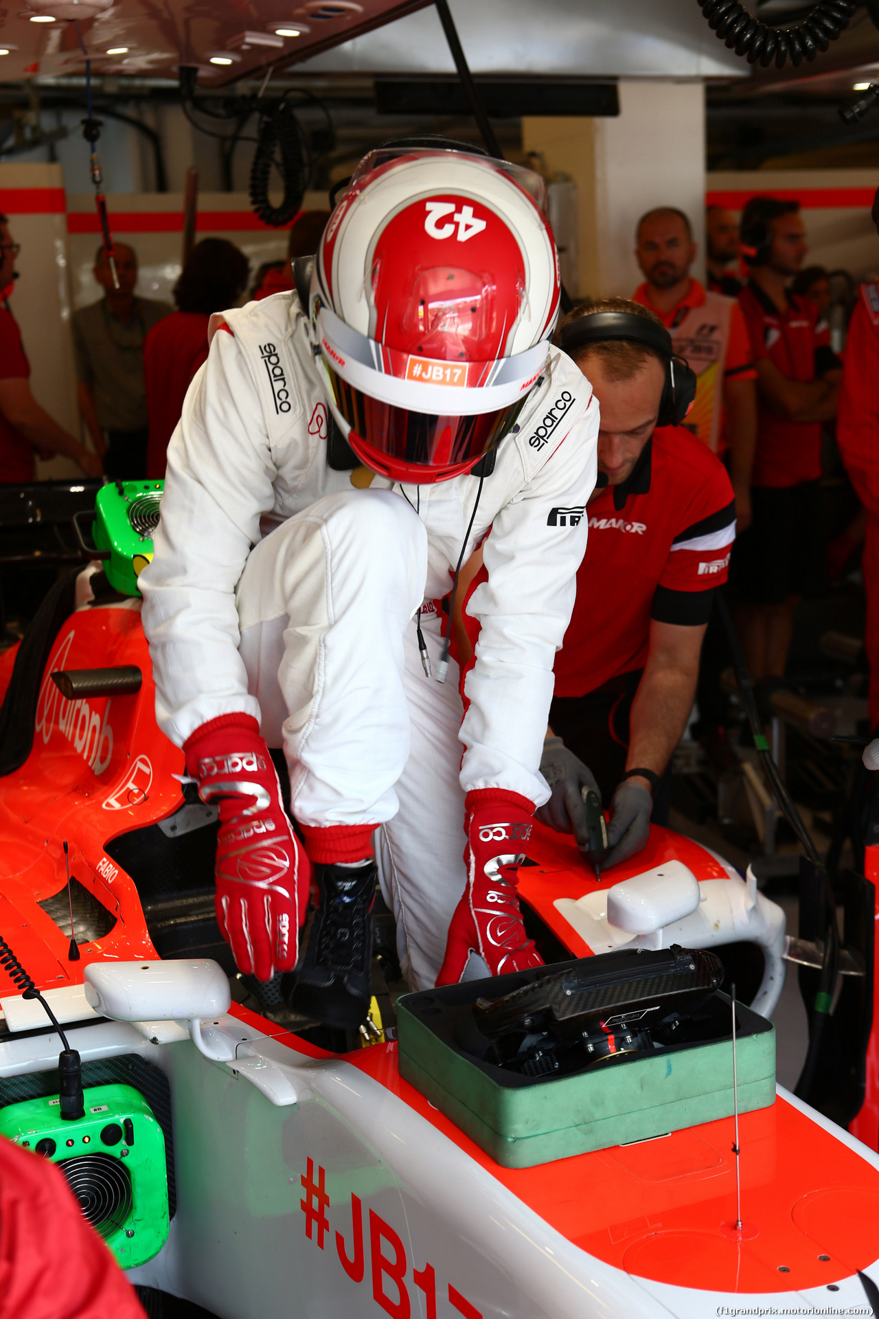 GP UNGHERIA, 24.07.2015- Prove Libere 1, Fabio Leimer (SUI) test driver  Manor Marussia F1 Team