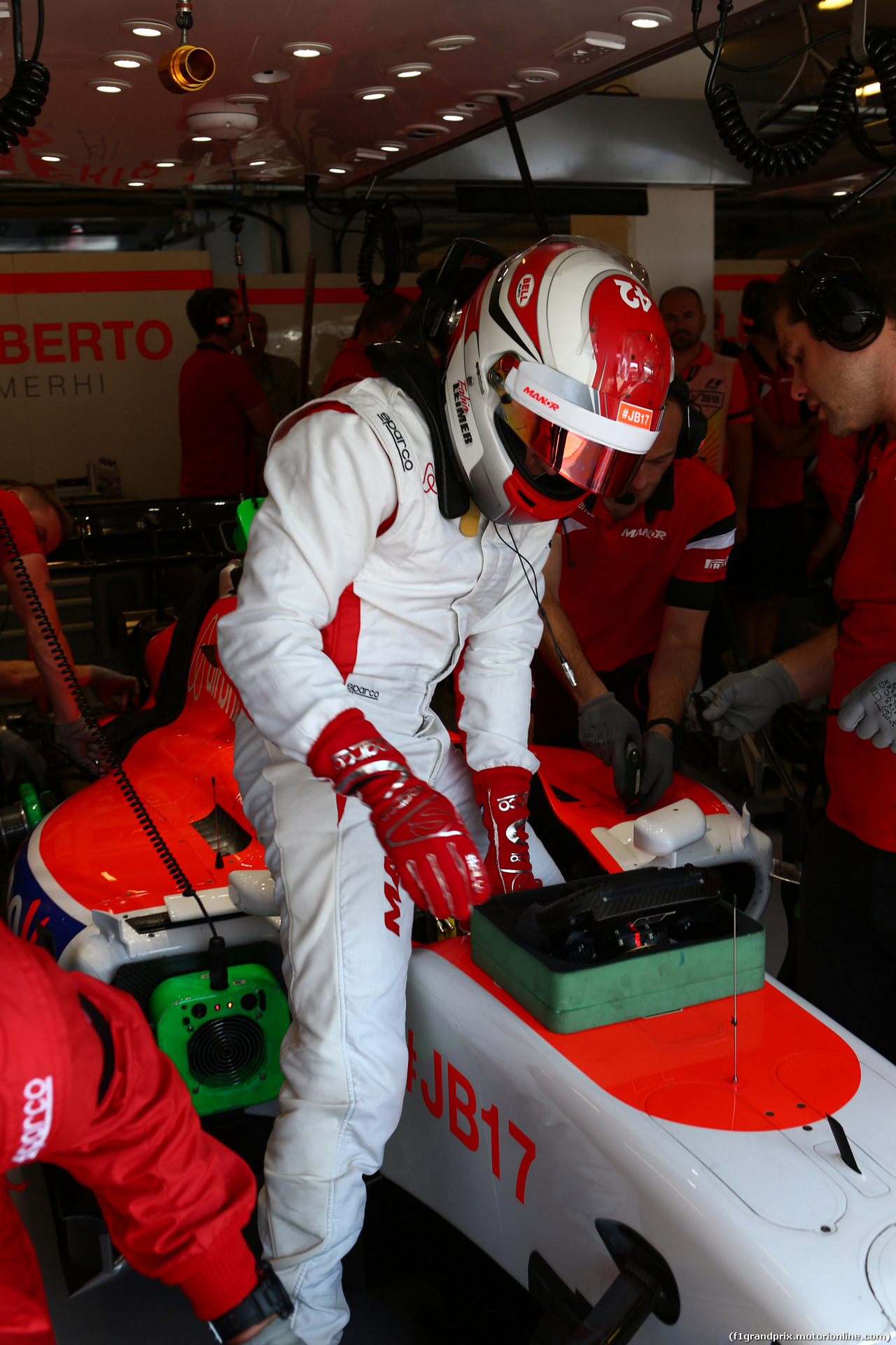 GP UNGHERIA, 24.07.2015- Prove Libere 1, Fabio Leimer (SUI) test driver  Manor Marussia F1 Team