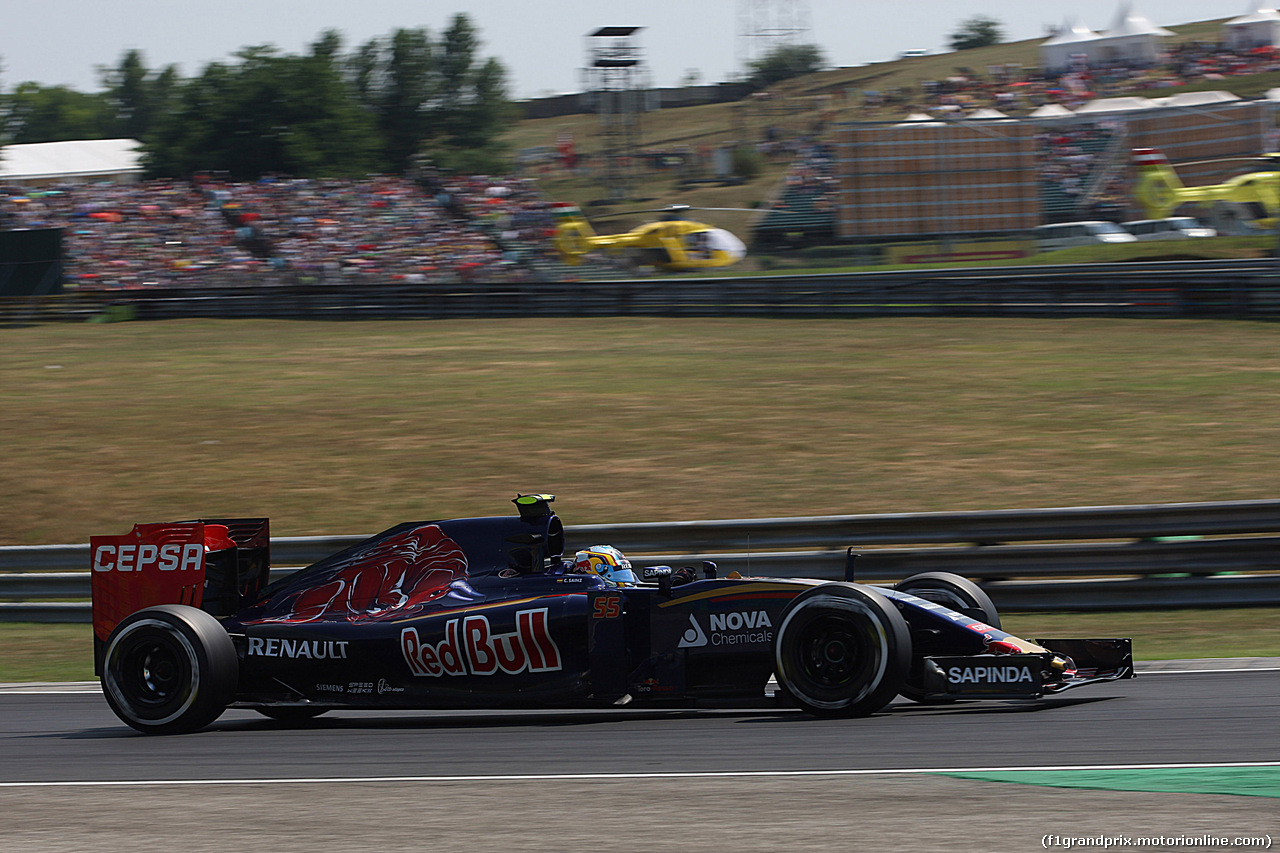 GP UNGHERIA, 24.07.2015- Prove Libere 2, Carlos Sainz Jr (ESP) Scuderia Toro Rosso STR10