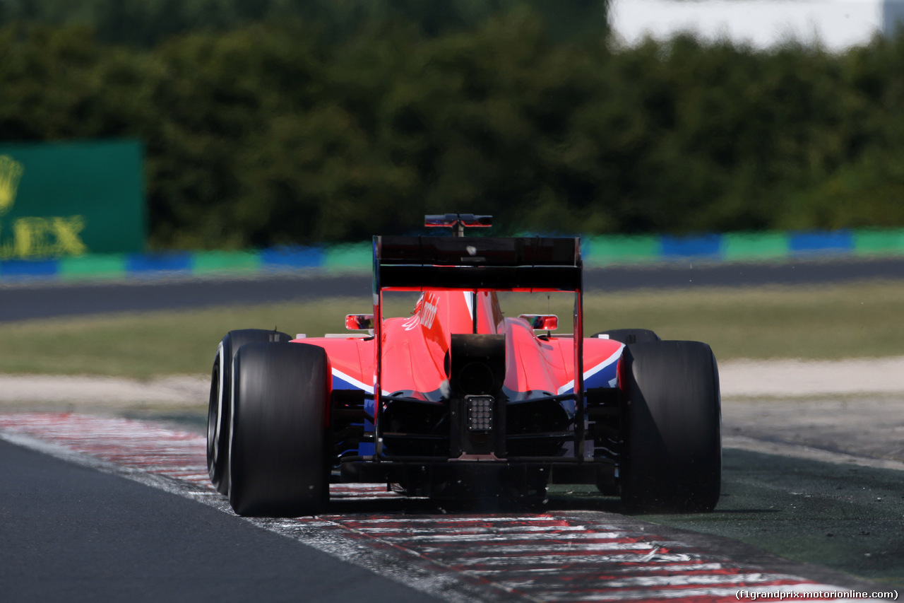 GP UNGHERIA, 24.07.2015 - Prove Libere 2, William Stevens (GBR) Manor Marussia F1 Team