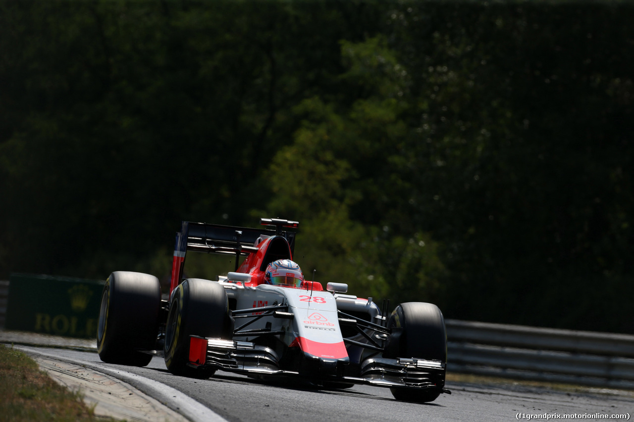 GP UNGHERIA, 24.07.2015 - Prove Libere 2, William Stevens (GBR) Manor Marussia F1 Team