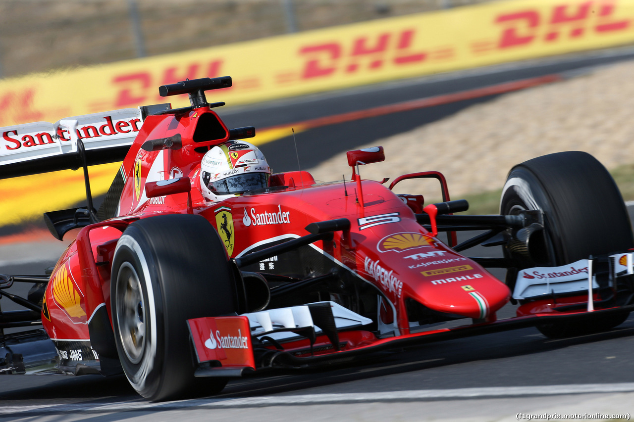 GP UNGHERIA, 24.07.2015 - Prove Libere 2, Sebastian Vettel (GER) Ferrari SF15-T
