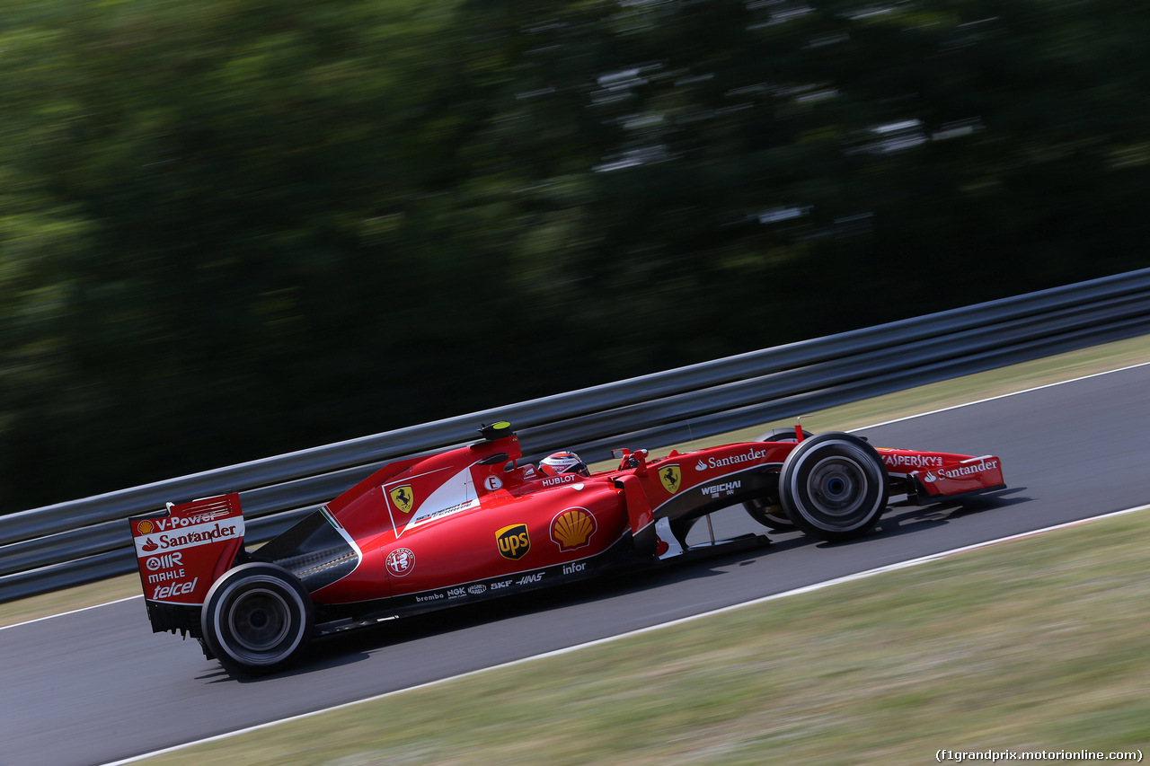 GP UNGHERIA, 24.07.2015 - Prove Libere 2, Kimi Raikkonen (FIN) Ferrari SF15-T