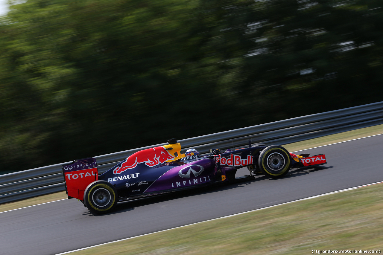 GP UNGHERIA, 24.07.2015 - Prove Libere 2, Daniel Ricciardo (AUS) Red Bull Racing RB11