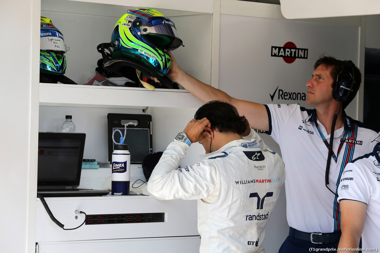GP UNGHERIA, 24.07.2015 - Prove Libere 2, Felipe Massa (BRA) Williams F1 Team FW37
