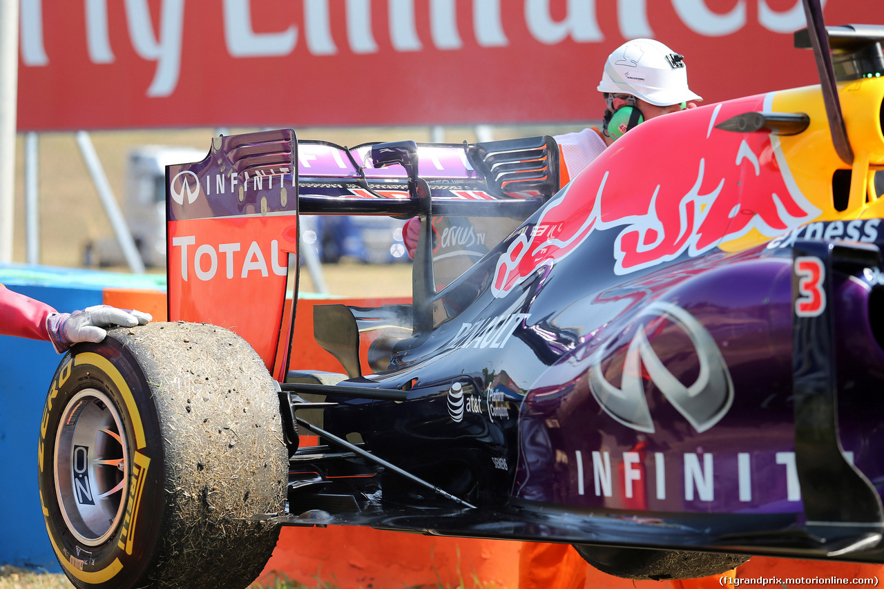 GP UNGHERIA, 24.07.2015 - Prove Libere 2, Daniel Ricciardo (AUS) Red Bull Racing RB11