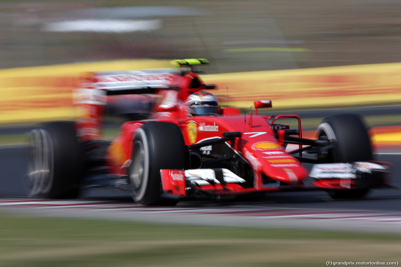 GP UNGHERIA, 24.07.2015 - Prove Libere 2, Kimi Raikkonen (FIN) Ferrari SF15-T
