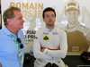 GP UNGHERIA, 24.07.2015 - Free Practice 1, Jolyon Palmer (GBR) Test Driver, Lotus F1 Team e his father Jonathan Palmer, chief executive of MotorSport Vision