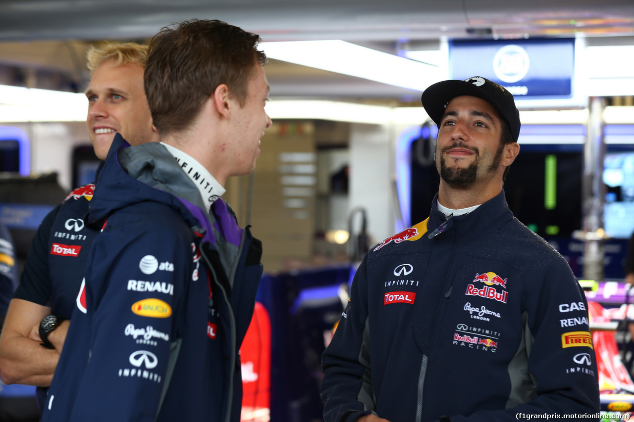 GP USA, 24.10.2015- Daniel Ricciardo (AUS) Red Bull Racing RB11 e Daniil Kvyat (RUS) Red Bull Racing RB11