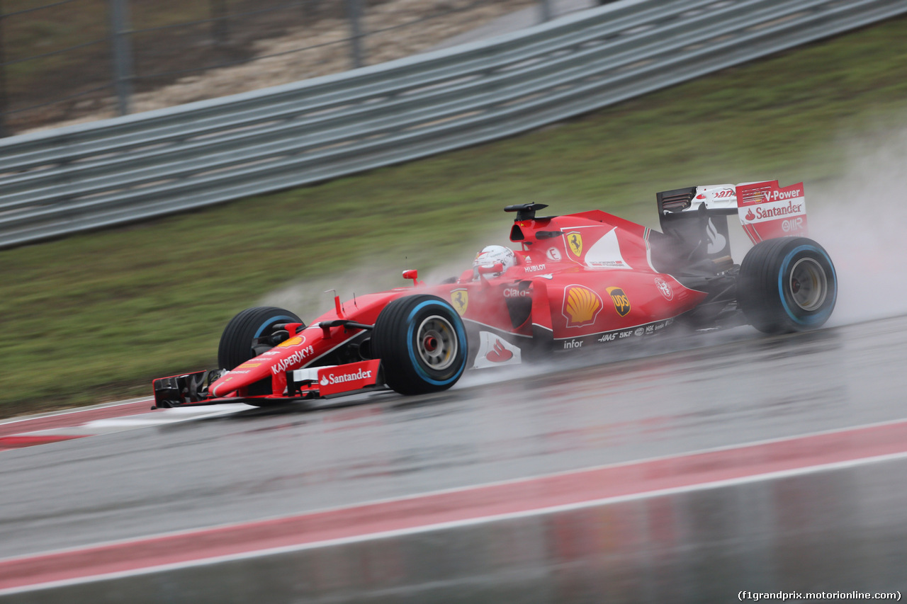 GP USA, 25.10.2015- Qualifiche, Sebastian Vettel (GER) Ferrari SF15-T
