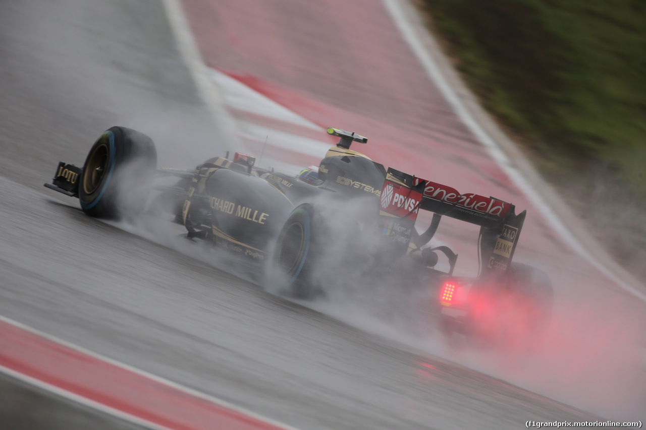 GP USA, 25.10.2015- Qualifiche, Pastor Maldonado (VEN) Lotus F1 Team E23