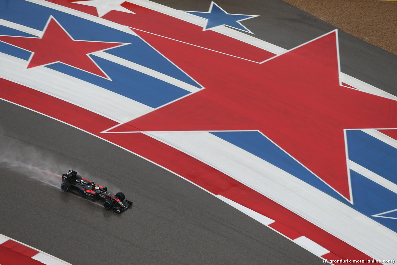 GP USA, 25.10.2015- Qualifiche, Fernando Alonso (ESP) McLaren Honda MP4-30