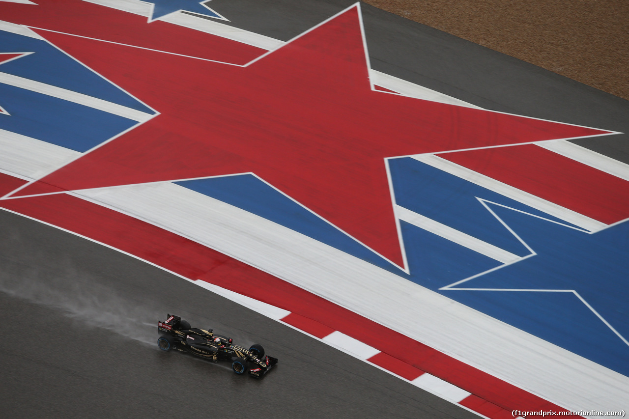 GP USA, 25.10.2015- Qualifiche, Romain Grosjean (FRA) Lotus F1 Team E23