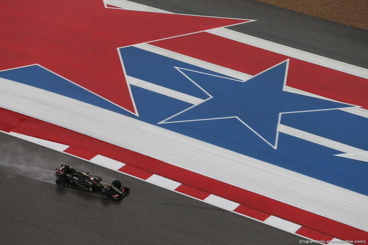 GP USA, 25.10.2015- Qualifiche, Romain Grosjean (FRA) Lotus F1 Team E23