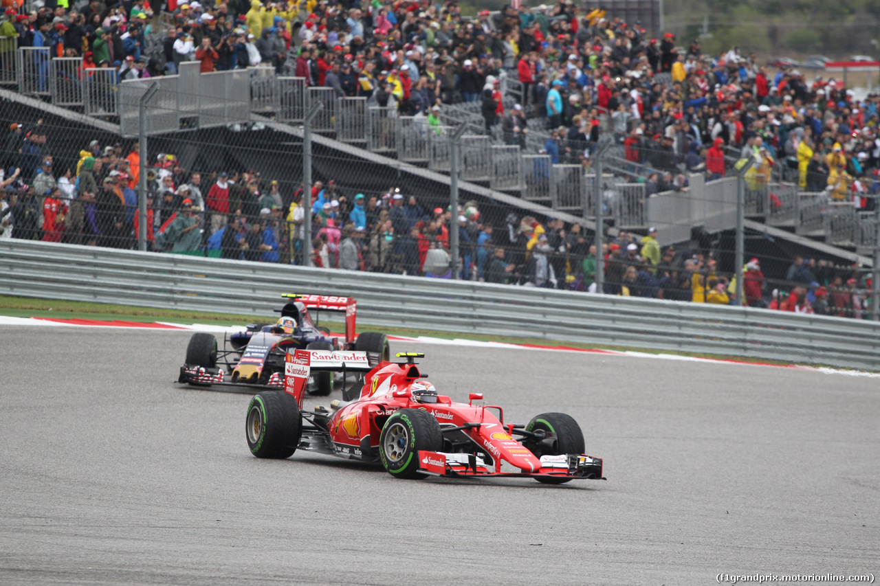 GP USA, 25.10.2015- Gara, Kimi Raikkonen (FIN) Ferrari SF15-T